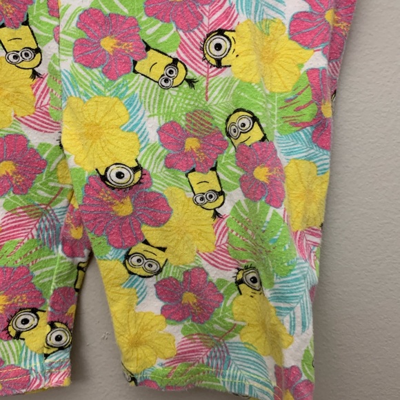 Girls Minion Bike Shorts - Picture 2 of 5